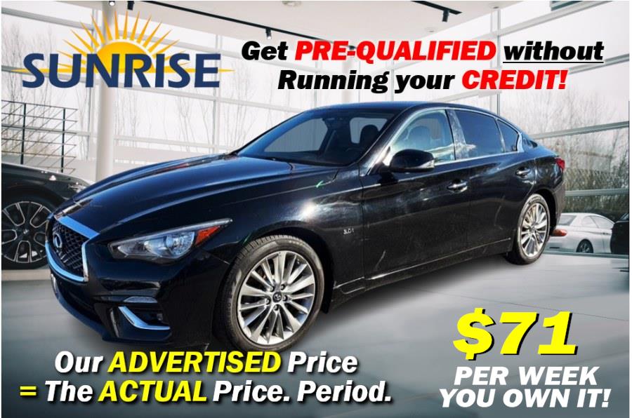 Used INFINITI Q50 3.0t LUXE AWD  LOW MILES!!! 2019 | Sunrise of Elmont. Elmont, New York
