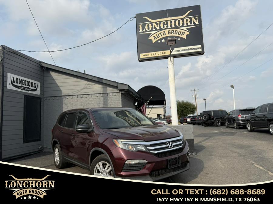 2016 Honda Pilot AWD 4dr LX, available for sale in Mansfield, Texas | Longhorn Auto Group. Mansfield, Texas