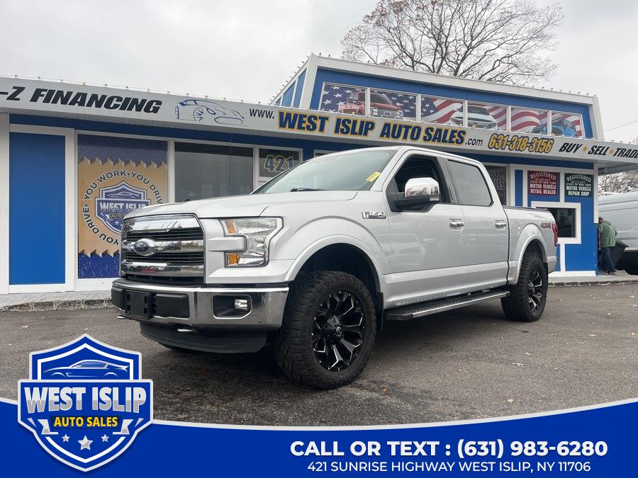 2016 Ford F-150 4WD SuperCrew 145" Lariat, available for sale in West Islip, New York | West Islip Auto Sales. West Islip, New York
