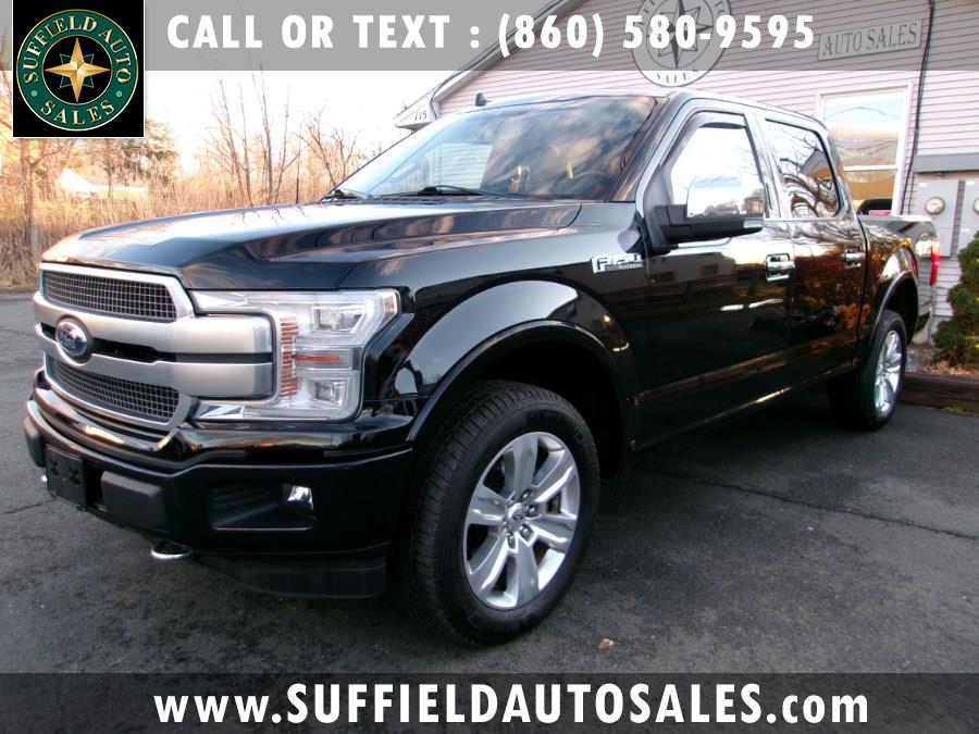 2018 Ford F-150 Platinum 4WD SuperCrew 5.5'' Box, available for sale in Suffield, Connecticut | Suffield Auto LLC. Suffield, Connecticut