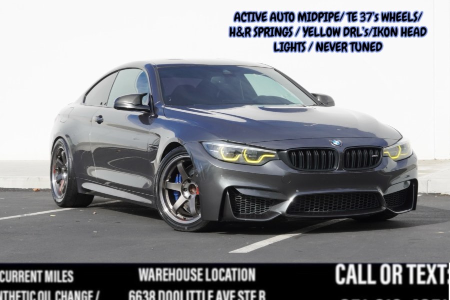 2019 F82 BMW M4 COMPETITION TE37 WHEELS/ AUTOWERKE MID PIPE/ IKON LIGHTS/ HRS, available for sale in Riverside, California | Big Timin Motors LLC. Riverside, California