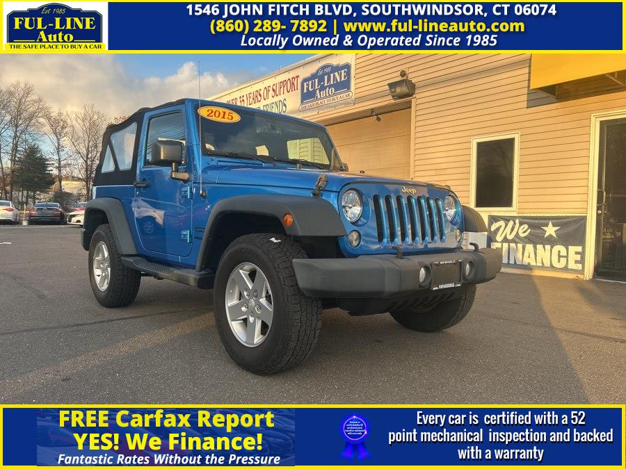Used 2015 Jeep Wrangler in South Windsor , Connecticut | Ful-line Auto LLC. South Windsor , Connecticut
