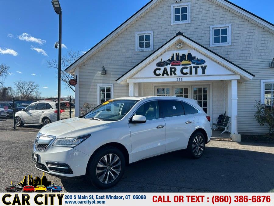 2016 Acura MDX SH-AWD 4dr w/Tech, available for sale in East Windsor, Connecticut | Car City LLC. East Windsor, Connecticut