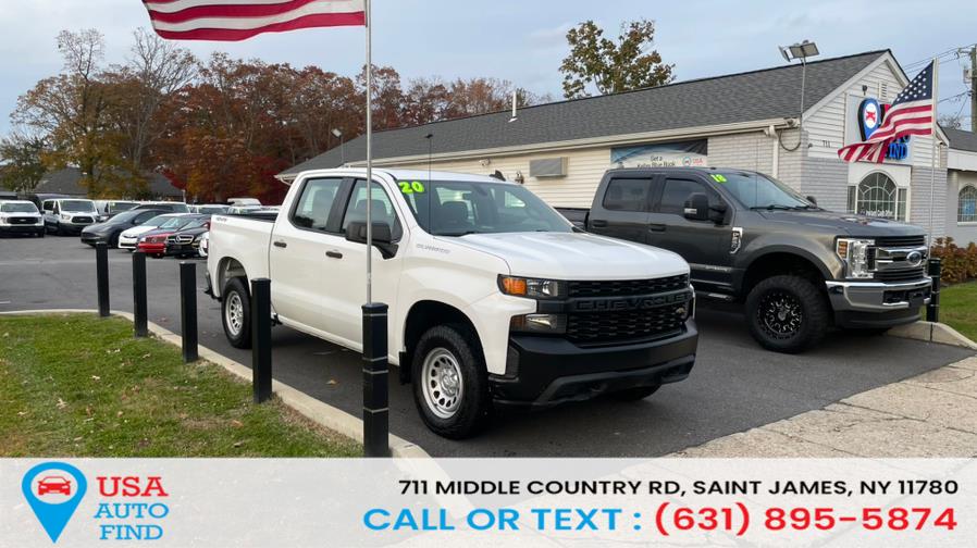 Used Chevrolet Silverado 1500 4WD Crew Cab 147" Work Truck 2020 | USA Auto Find. Saint James, New York