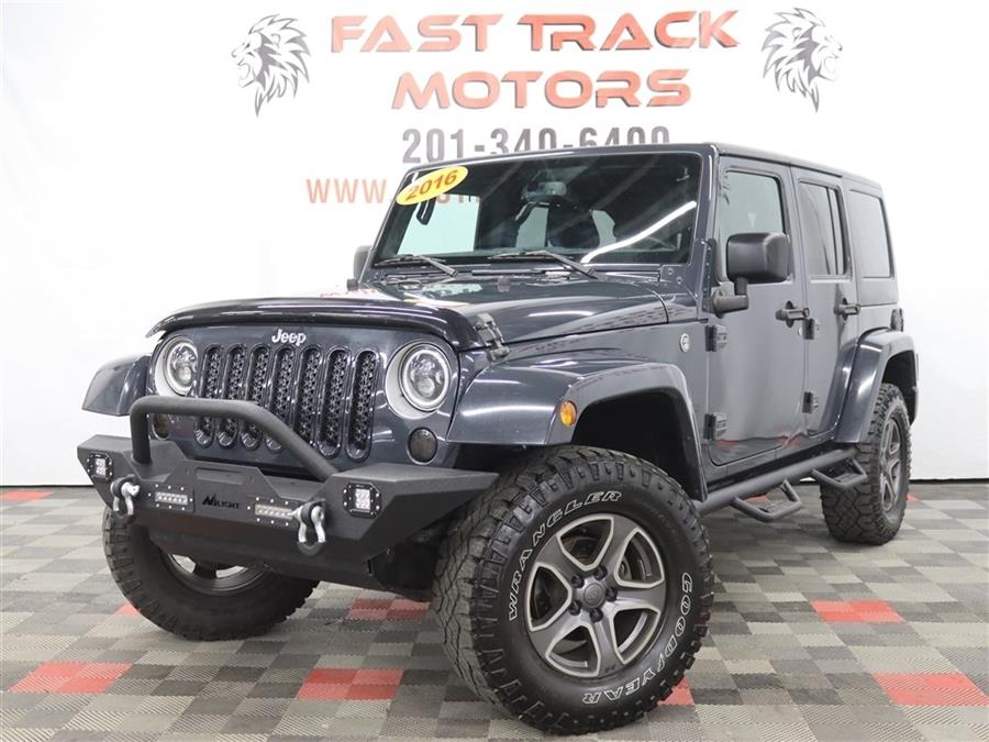 Used 2016 Jeep Wrangler Unlimited in Paterson, New Jersey | Fast Track Motors. Paterson, New Jersey