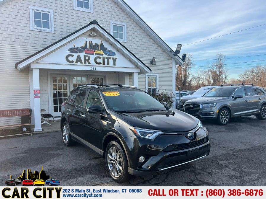 2016 Toyota RAV4 Hybrid AWD 4dr Limited (Natl), available for sale in East Windsor, Connecticut | Car City LLC. East Windsor, Connecticut