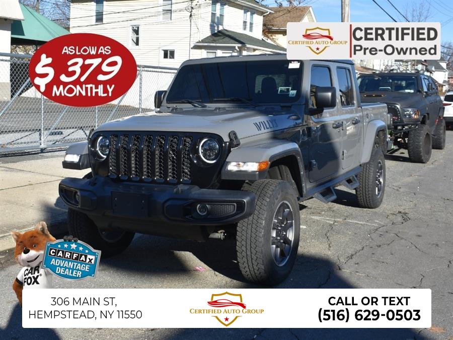 2022 Jeep Gladiator Willys, available for sale in Hempstead, New York | Certified Automotive Group. Hempstead, New York