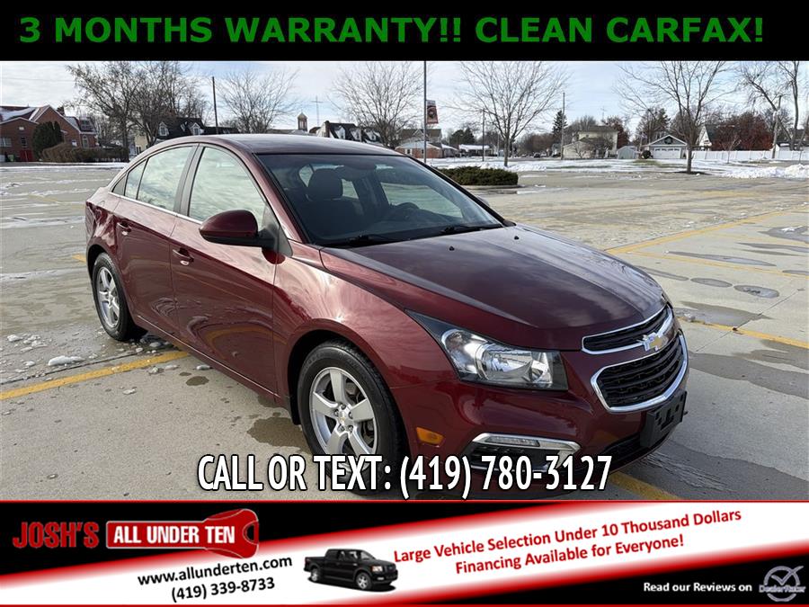 Used 2015 Chevrolet Cruze in Elida, Ohio | Josh's All Under Ten LLC. Elida, Ohio