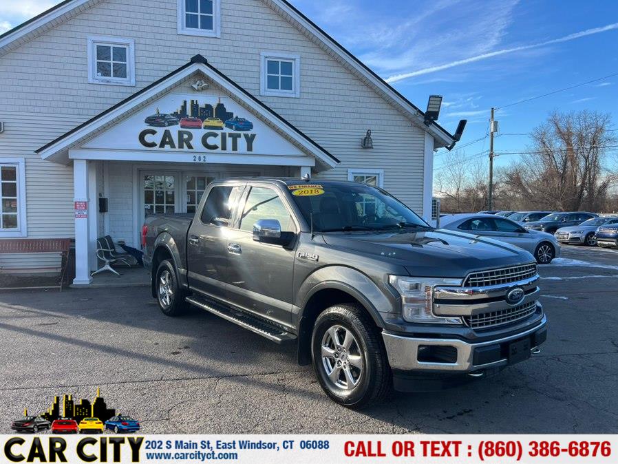 2018 Ford F-150 LARIAT 4WD SuperCrew 5.5'' Box, available for sale in East Windsor, Connecticut | Car City LLC. East Windsor, Connecticut