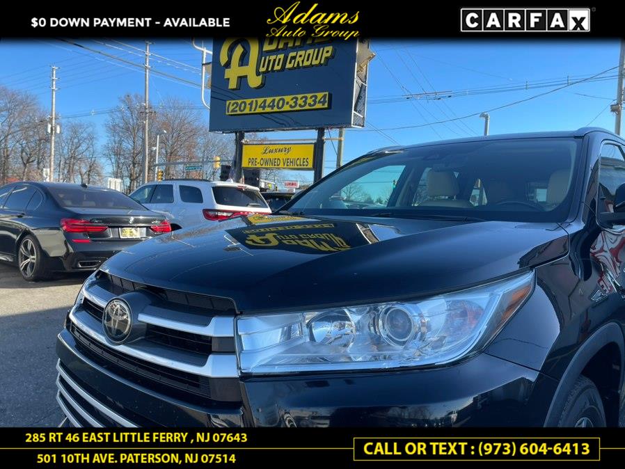 2018 Toyota Highlander XLE V6 AWD (Natl), available for sale in Paterson, New Jersey | Adams Auto Group. Paterson, New Jersey