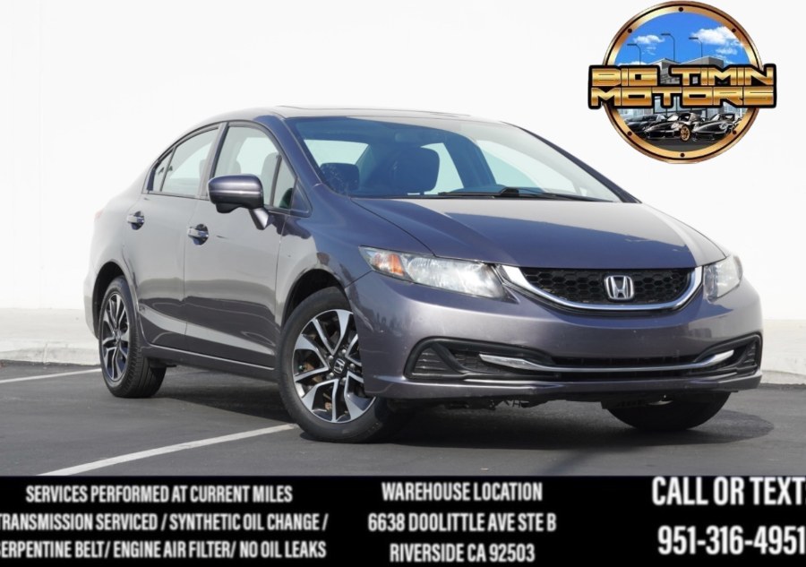 Used 2015 Honda Civic Sedan EX in Riverside, California | Big Timin Motors LLC. Riverside, California