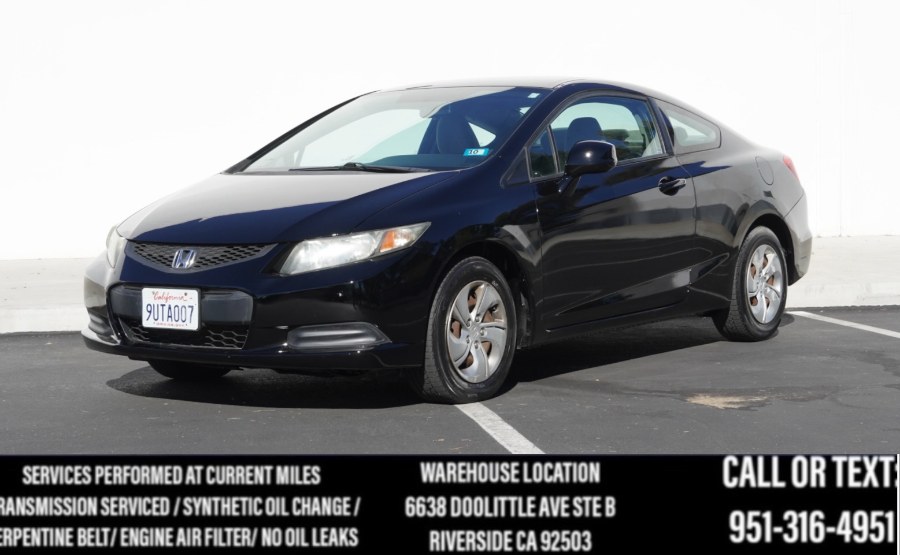 2013 Honda Civic Cpe LX 2dr Auto LX, available for sale in Riverside, California | Big Timin Motors LLC. Riverside, California