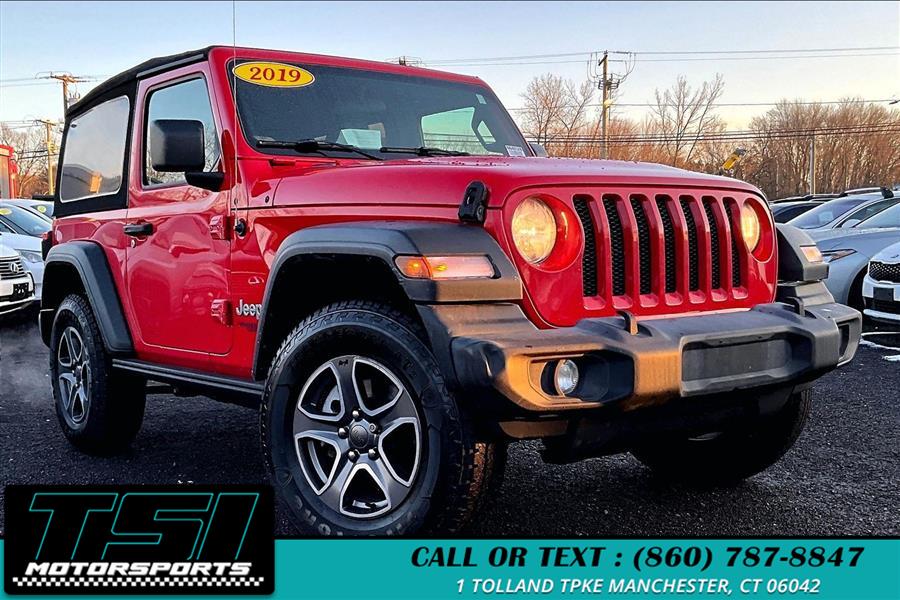 2019 Jeep Wrangler Sport S 4x4, available for sale in Manchester, Connecticut | TSI Motorsports. Manchester, Connecticut