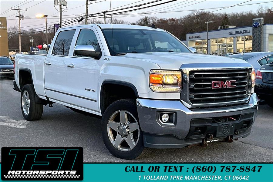2015 GMC Sierra 2500HD 4WD Crew Cab 153.7" SLT, available for sale in Manchester, Connecticut | TSI Motorsports. Manchester, Connecticut