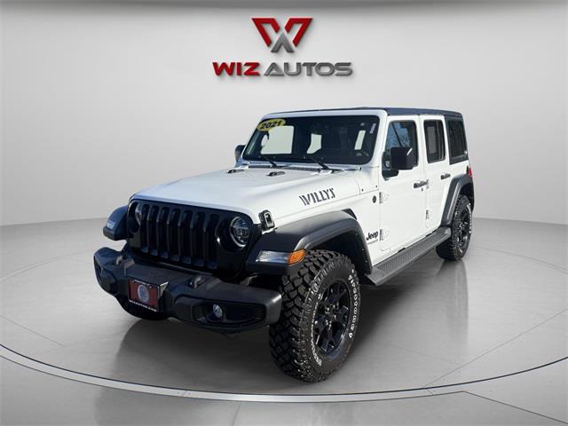 Used Jeep Wrangler Unlimited Willys 2021 | Wiz Leasing Inc. Stratford, Connecticut