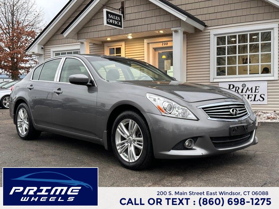2011 Infiniti G37 Sedan 4dr x AWD, available for sale in East Windsor, Connecticut | Prime Wheels. East Windsor, Connecticut