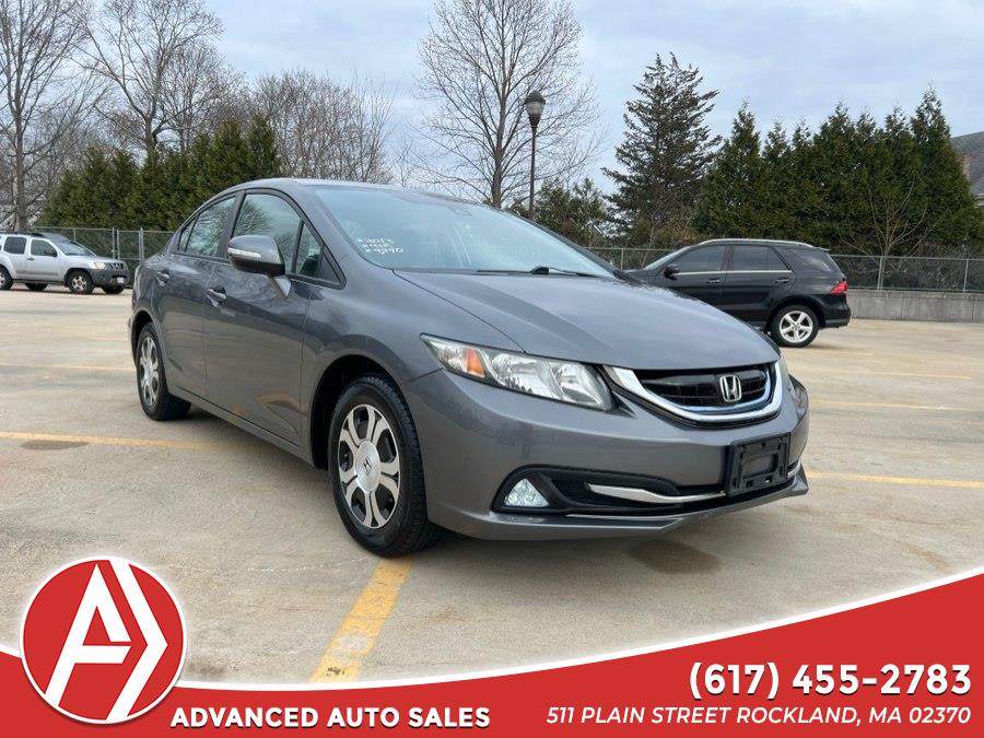 2013 Honda Civic Hybrid 4dr Sdn L4 CVT w/Navi, available for sale in Rockland, Massachusetts | ADVANCED. Rockland, Massachusetts