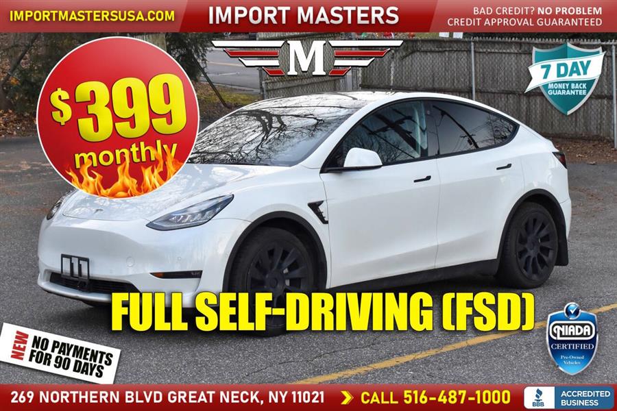 Used Tesla Model y Long Range AWD 4dr Crossover 2021 | Camy Cars. Great Neck, New York