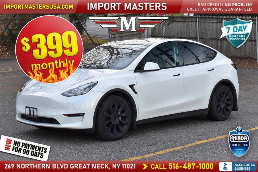 Used Tesla Model y Long Range AWD 4dr Crossover 2021 | Camy Cars. Great Neck, New York