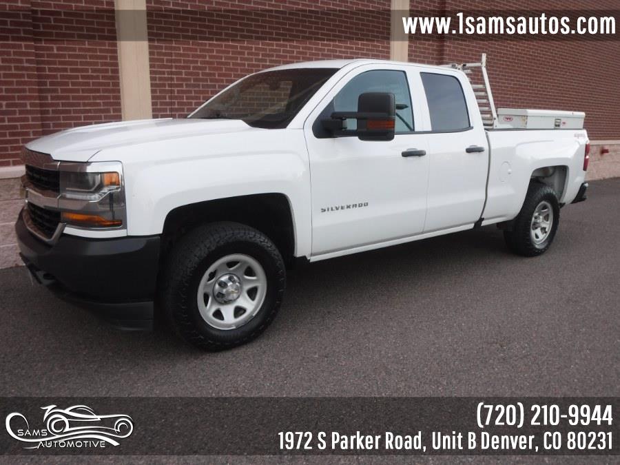 2018 Chevrolet Silverado 1500 4WD Double Cab 143.5" Work Truck, available for sale in Denver, Colorado | Sam's Automotive. Denver, Colorado