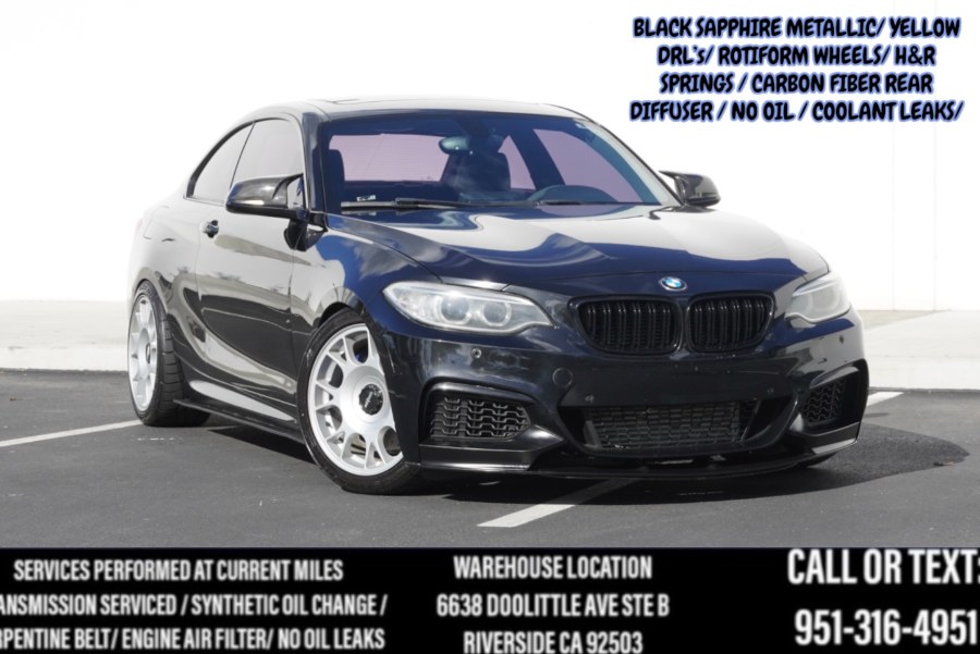 2015 F22 BMW N55 M235i M235i RWD/ H&R SPRINGS/ YELLOW DRL/ + MORE, available for sale in Riverside, California | Big Timin Motors LLC. Riverside, California