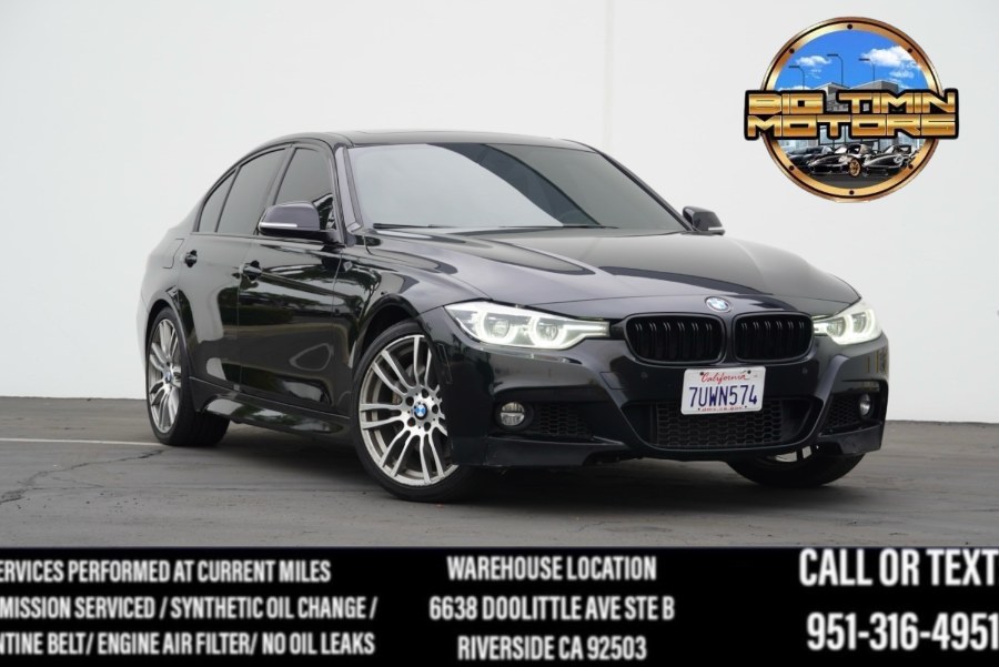 2016 F30 BMW 340i MSPORT BLACK SAPP ON VENETIAN WHITE INTERIOR, available for sale in Riverside, California | Big Timin Motors LLC. Riverside, California