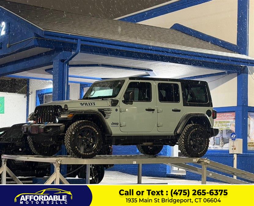 2023 Jeep Wrangler 4xe Sahara 4x4, available for sale in Bridgeport, Connecticut | Affordable Motors 2 LLC. Bridgeport, Connecticut