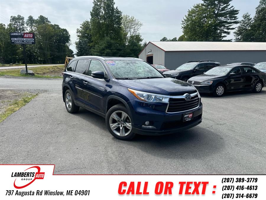 Used 2016 Toyota Highlander Hybr in Winslow, Maine | Lamberts Auto Group LLC. Winslow, Maine