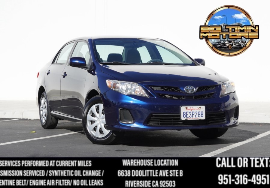 2011 Toyota Corolla LE 4dr Sdn Auto LE, available for sale in Riverside, California | Big Timin Motors LLC. Riverside, California
