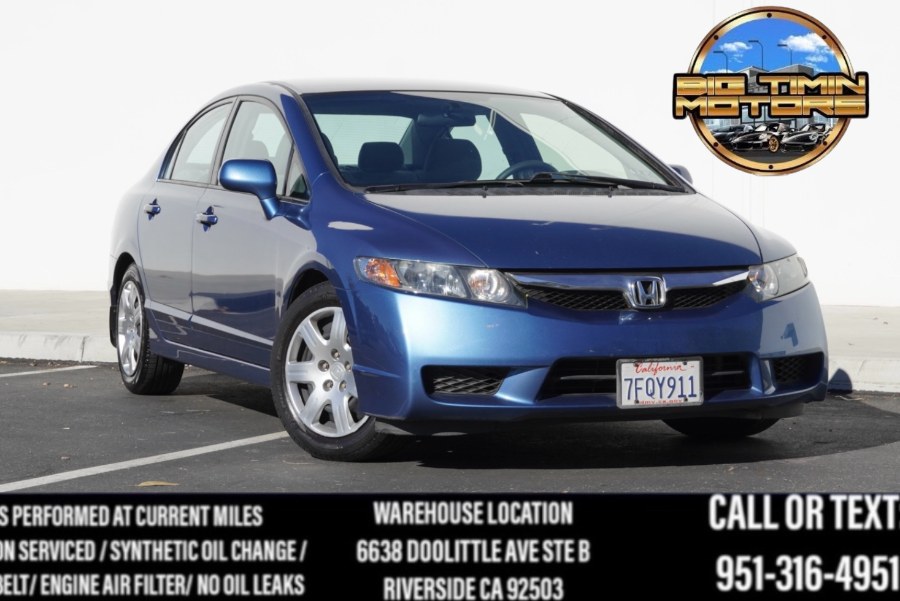 2010 Honda Civic Sdn LX 4dr Auto LX, available for sale in Riverside, California | Big Timin Motors LLC. Riverside, California