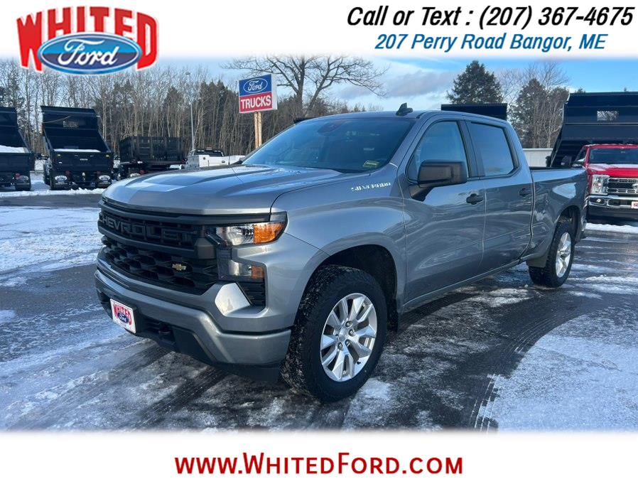 2023 Chevrolet Silverado 1500 4WD Crew Cab 157" Custom, available for sale in Bangor, Maine | Whited Ford. Bangor, Maine