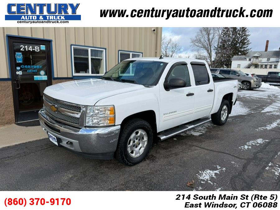 2012 Chevrolet Silverado 1500 4WD Crew Cab 143.5" LT, available for sale in East Windsor, Connecticut | Century Auto And Truck. East Windsor, Connecticut