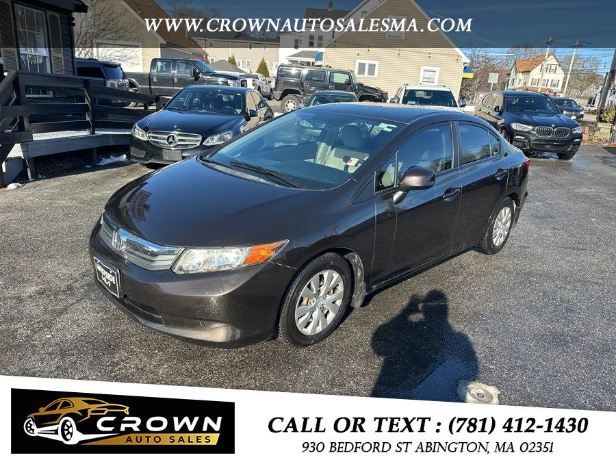 Used 2012 Honda Civic Sdn in Abington, Massachusetts | Crown Auto Sales. Abington, Massachusetts