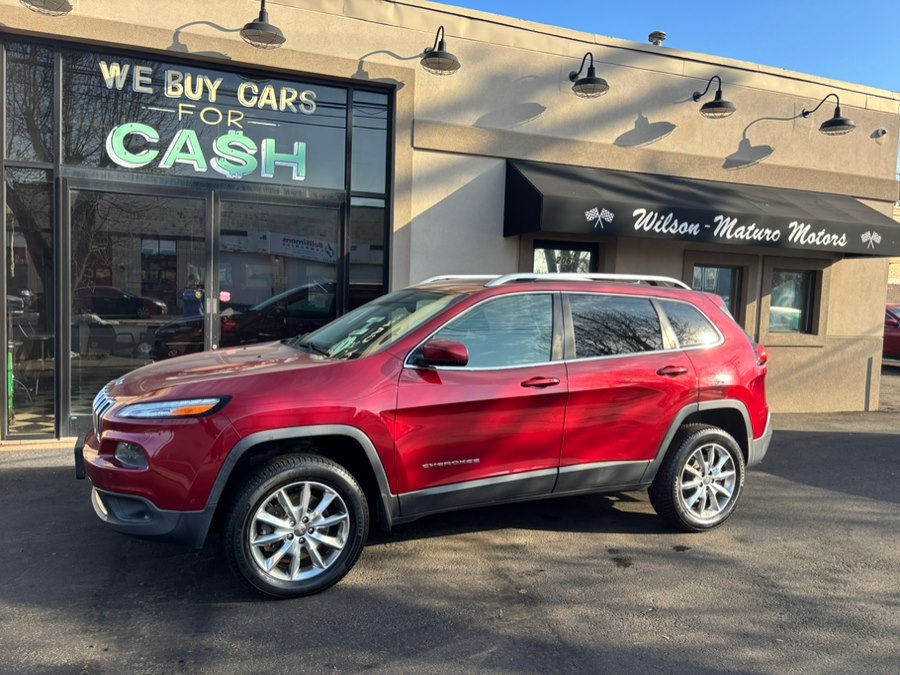 2014 Jeep Cherokee 4WD 4dr Limited, available for sale in New haven, Connecticut | Wilson Maturo Motors. New haven, Connecticut