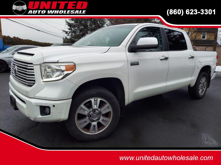 2016 Toyota Tundra 4WD Truck CrewMax 5.7L V8 6-Spd AT Platinum (Natl), available for sale in East Windsor, Connecticut | United Auto Sales of E Windsor, Inc. East Windsor, Connecticut