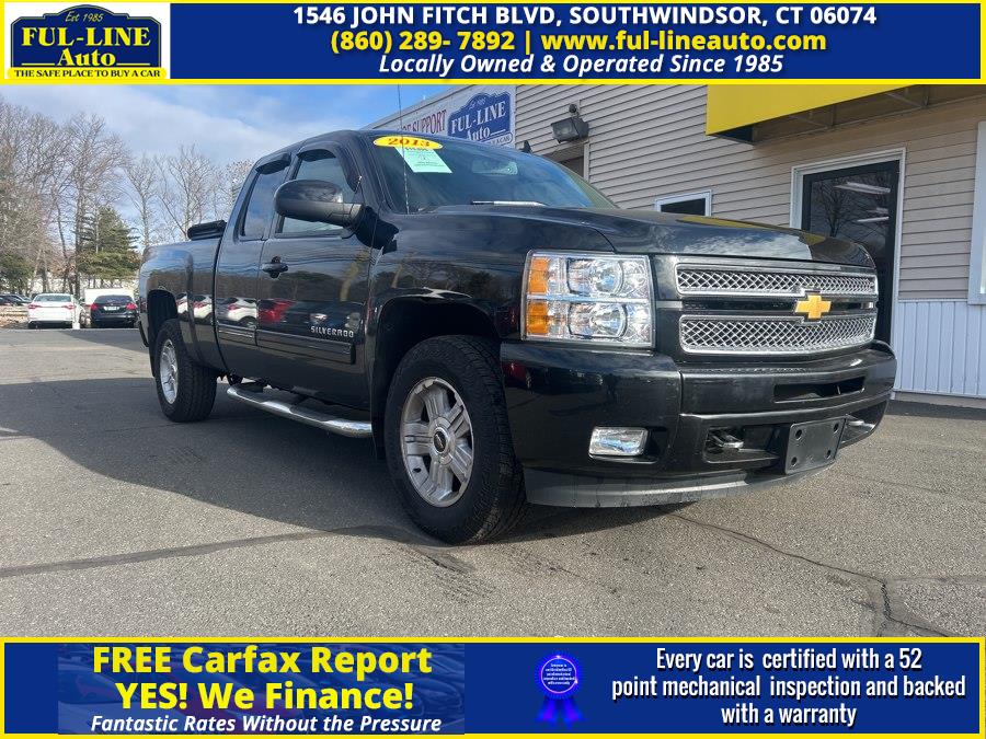 2013 Chevrolet Silverado 1500 4WD Ext Cab 143.5" LT, available for sale in South Windsor , Connecticut | Ful-line Auto LLC. South Windsor , Connecticut