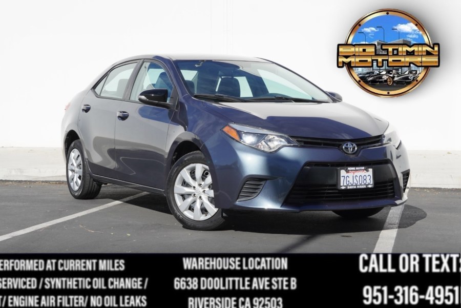 2014 Toyota Corolla LE 4dr Sdn  LE, available for sale in Riverside, California | Big Timin Motors LLC. Riverside, California