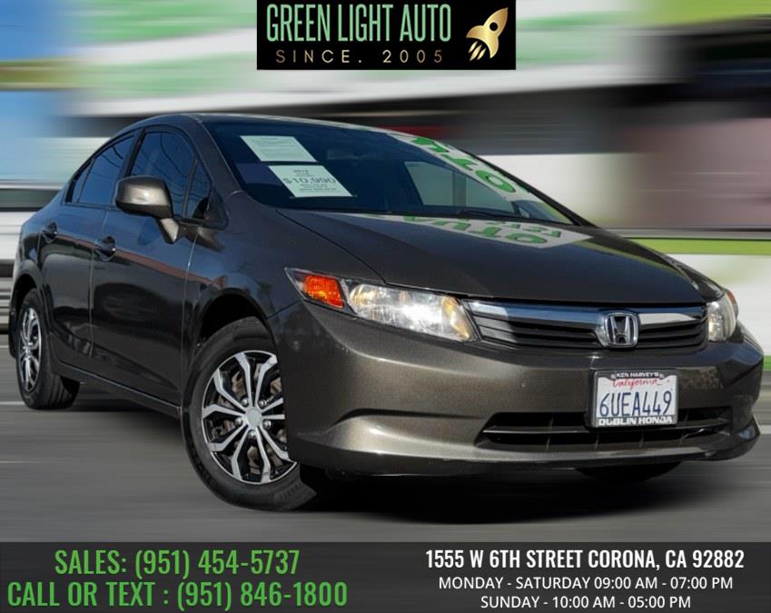 Used 2012 Honda Civic Sdn in Corona, California | Green Light Auto. Corona, California