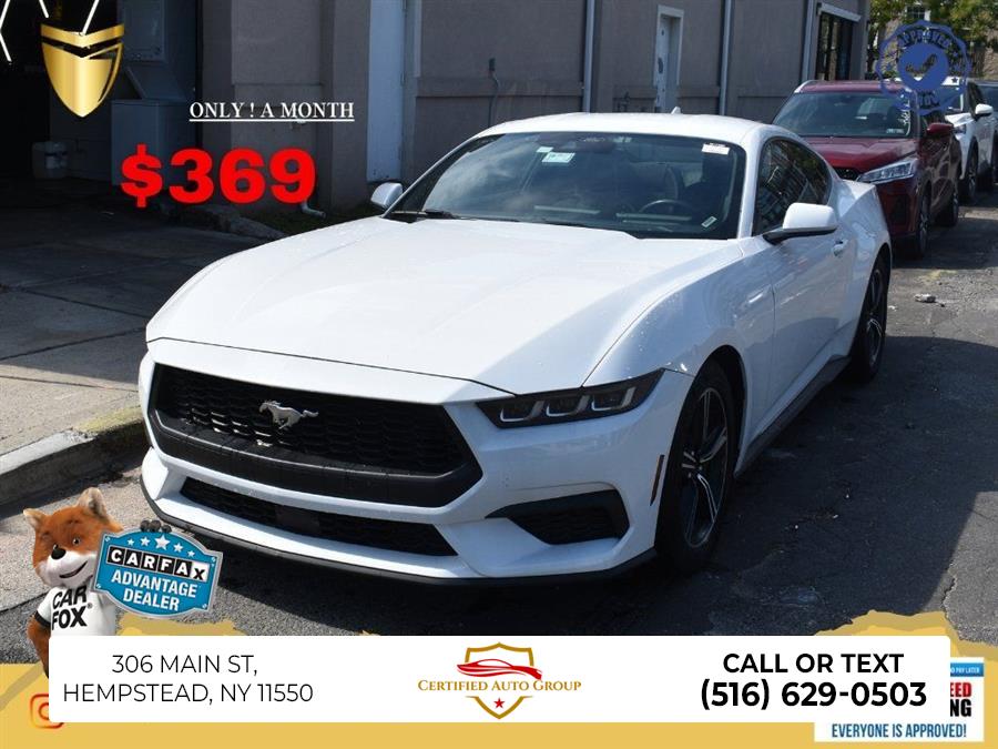 2024 Ford Mustang EcoBoost, available for sale in Hempstead, New York | Certified Auto Group. Hempstead, New York