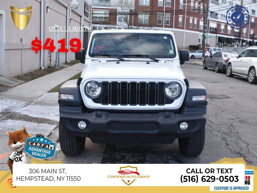 2025 Jeep Wrangler Sport S, available for sale in Hempstead, New York | Certified Auto Group. Hempstead, New York