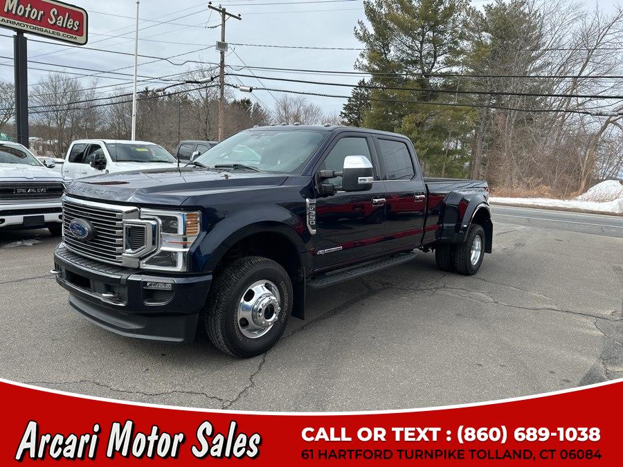 2022 Ford Super Duty F-350 DRW Platinum 4WD Crew Cab 8'' Box, available for sale in Tolland, Connecticut | Arcari Motor Sales. Tolland, Connecticut