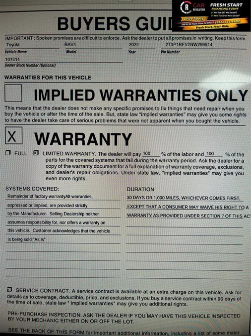 2022 Toyota Rav4 XLE AWD, available for sale in Maple Shade, New Jersey | Car Revolution. Maple Shade, New Jersey