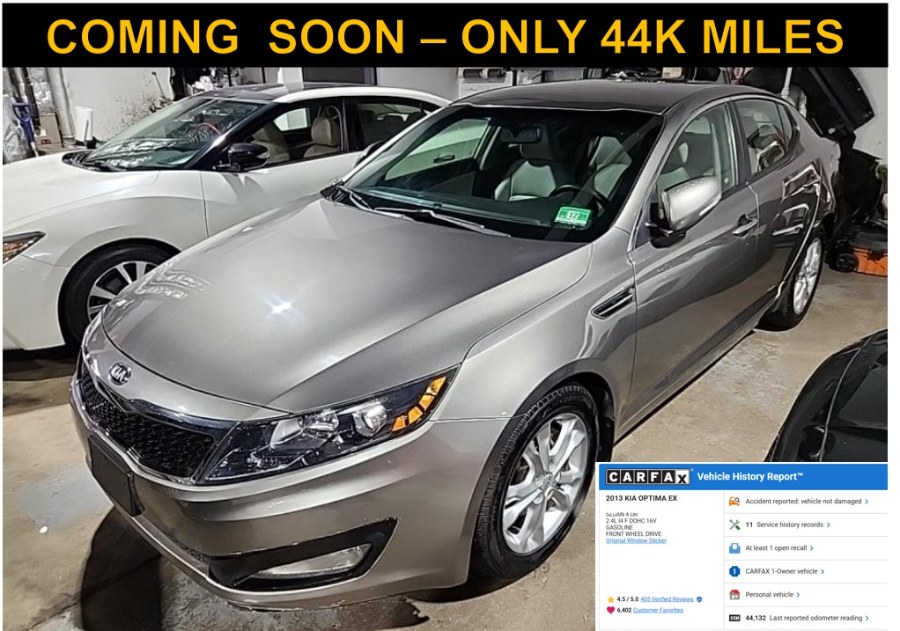 2013 Kia Optima 4dr Sdn EX, available for sale in Lindenhurst, New York | Cargenic Automotive. Lindenhurst, New York