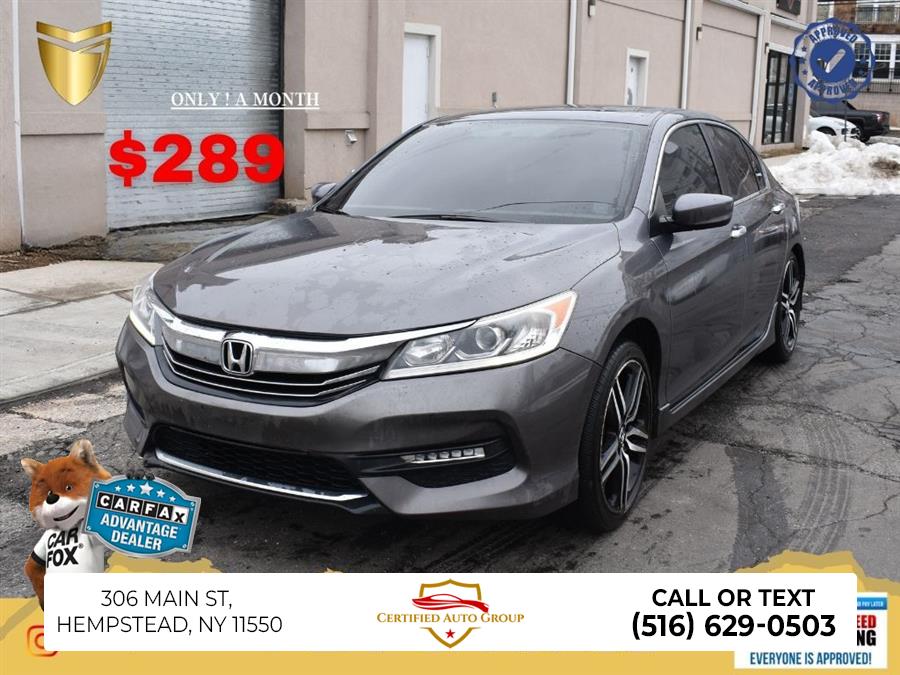 2017 Honda Accord Sport, available for sale in Hempstead, New York | Certified Auto Group. Hempstead, New York