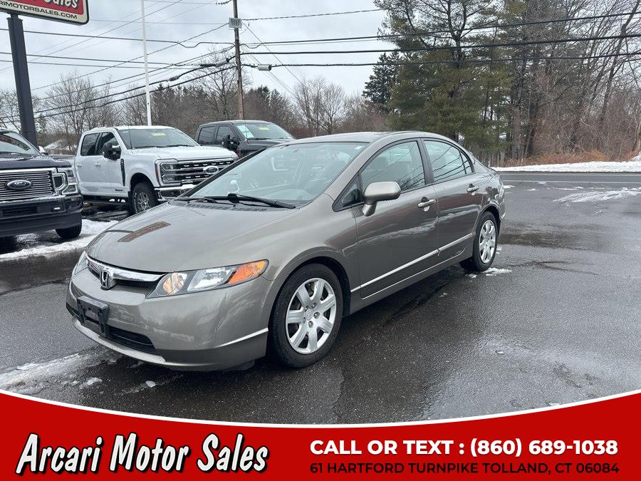 2008 Honda Civic Sdn 4dr Auto LX, available for sale in Tolland, Connecticut | Arcari Motor Sales. Tolland, Connecticut