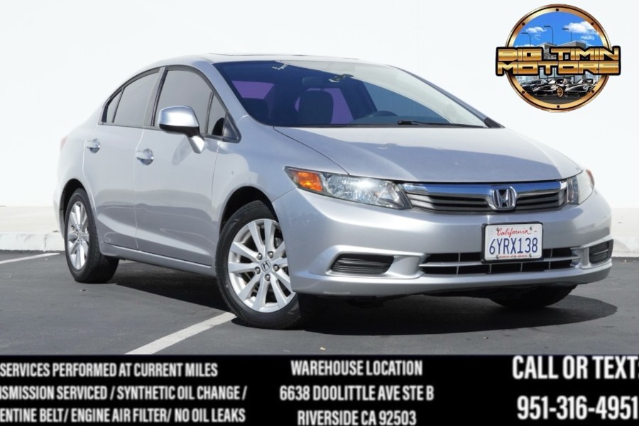 Used 2012 Honda Civic Sdn EX (ONE OWNER) in Riverside, California | Big Timin Motors LLC. Riverside, California
