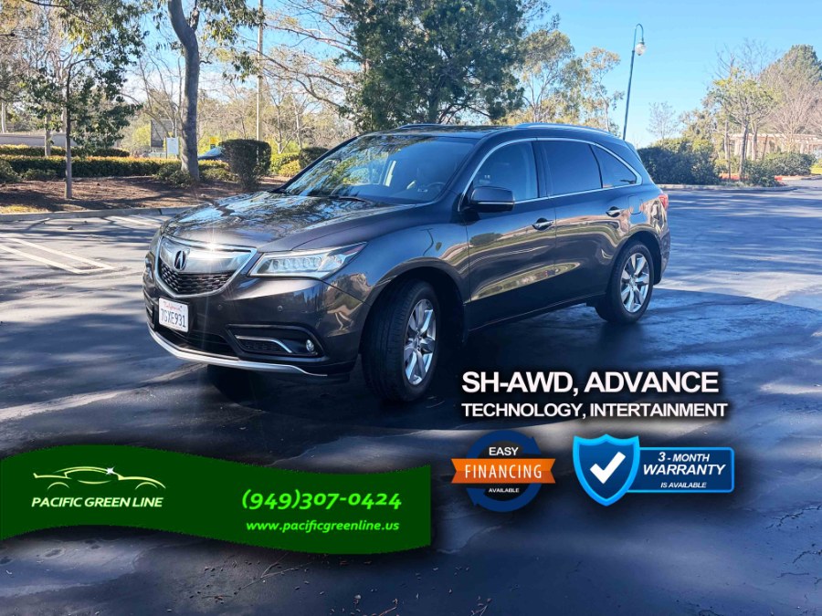 2015 Acura MDX SH-AWD 4dr Advance/Entertainment Pkg, available for sale in Lake Forest, California | Pacific Green Line. Lake Forest, California
