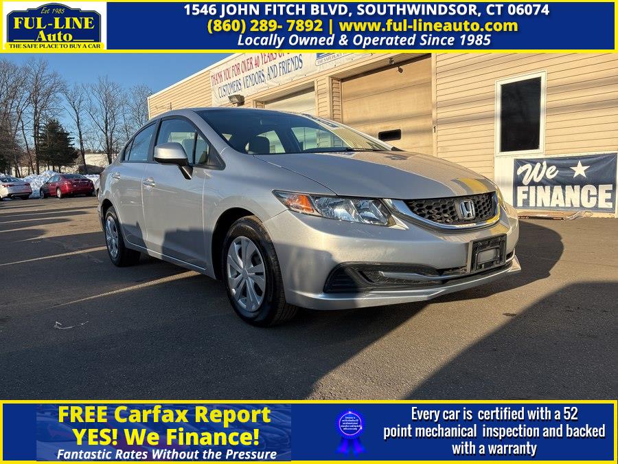 2013 Honda Civic Sedan 4dr Auto LX, available for sale in South Windsor , Connecticut | Ful-line Auto LLC. South Windsor , Connecticut