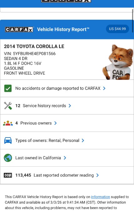 2014 Toyota Corolla