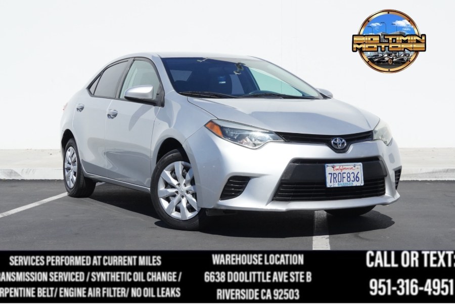 Used 2014 Toyota Corolla LE + in Riverside, California | Big Timin Motors LLC. Riverside, California